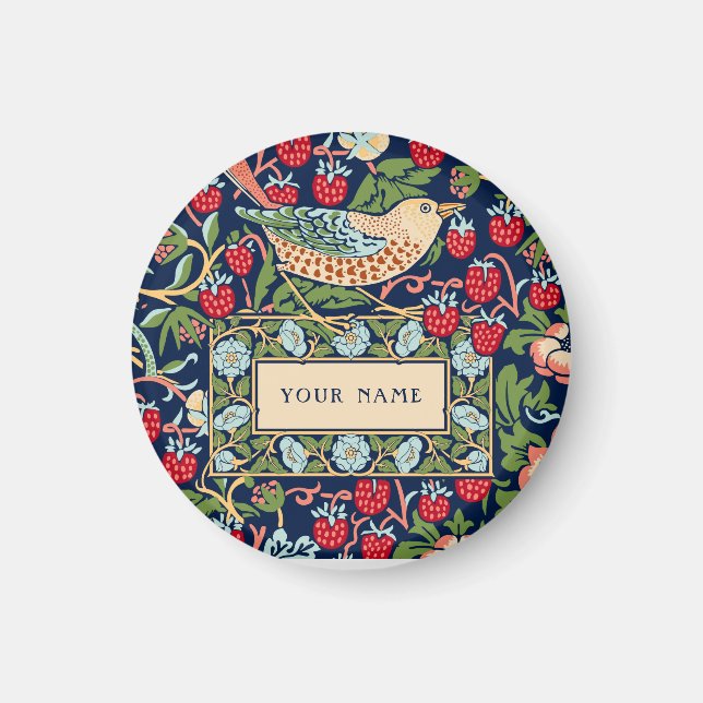 William Morris Strawberry Thief Magnet (Front)