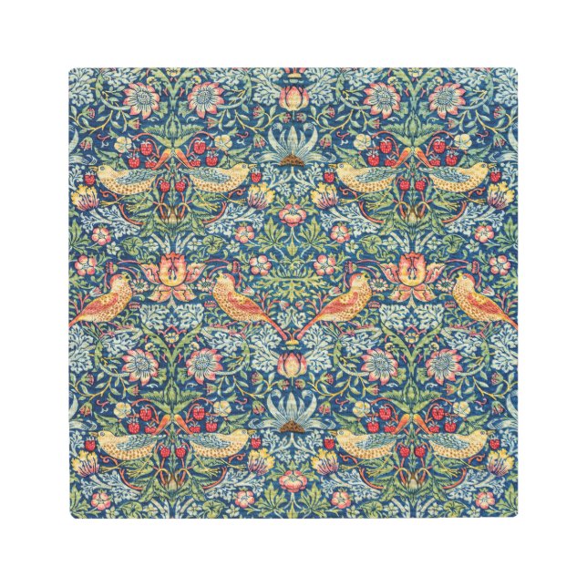 William Morris - Strawberry Thief Metal Print (Front)