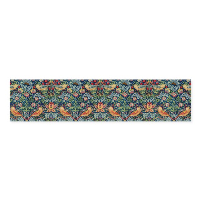 William Morris - Strawberry Thief Napkin Bands (Unfolded)