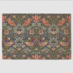 William Morris Strawberry Thief Navy Coral Fiber Doormat