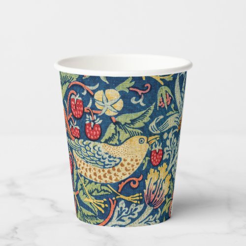 William Morris _ Strawberry Thief Paper Cups