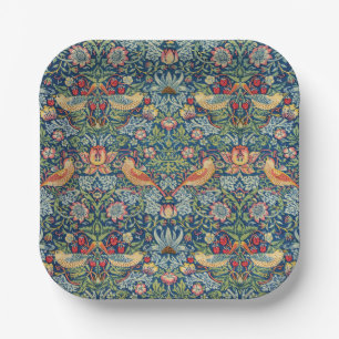 William Morris - Strawberry Thief Paper Plates