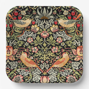 William Morris Strawberry Thief Paper Plates