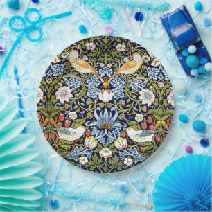 William Morris - Strawberry Thief  Paper Plates