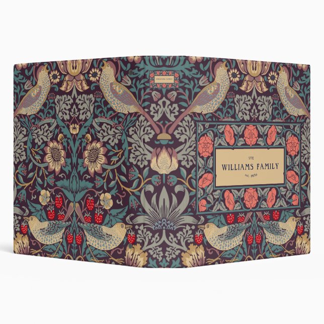 William Morris Strawberry Thief Pattern Binder (Background)