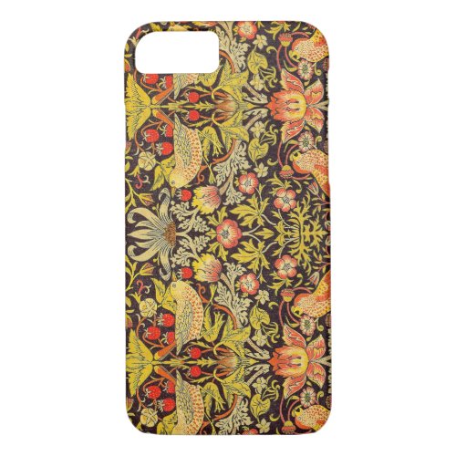 William Morris Strawberry Thief Pattern iPhone 87 Case