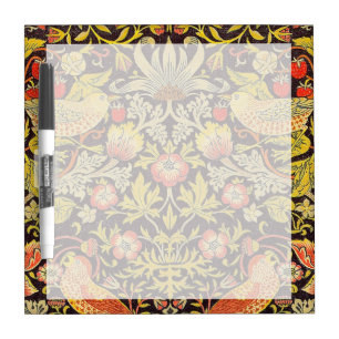 William Morris Strawberry Thief Pattern Dry-Erase Board