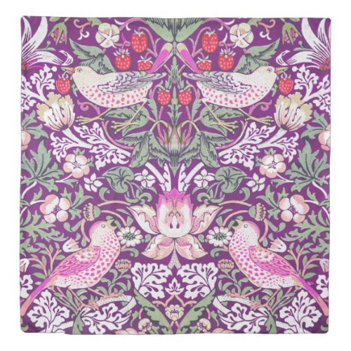 William Morris Strawberry Thief Pattern Duvet Cover