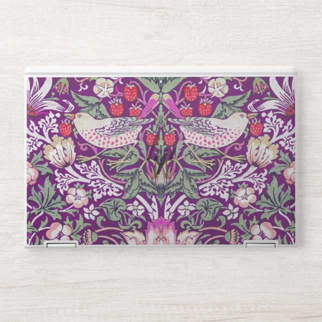 William Morris Strawberry Thief Pattern HP Laptop  Skin (Front)