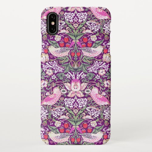 William Morris Strawberry Thief Pattern iPhone Cas iPhone XS Max Case