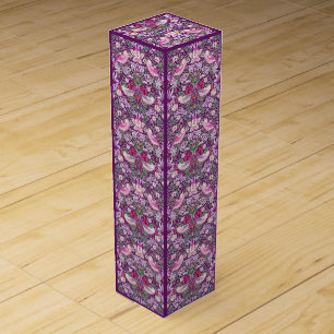 William Morris Strawberry Thief Pattern Wine Box