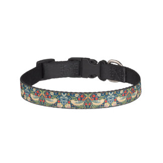 William Morris Strawberry Thief pet collar