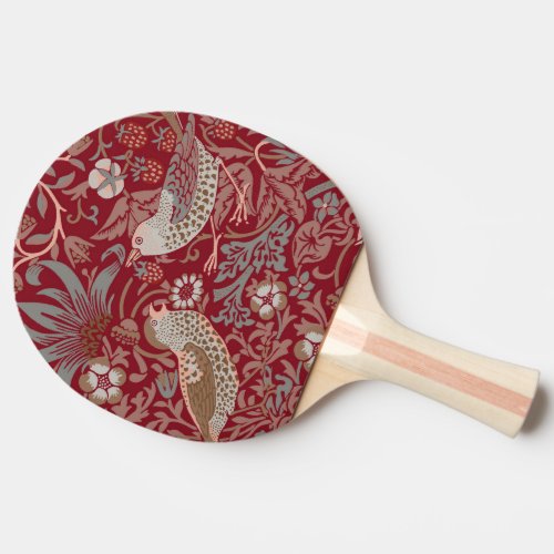 William Morris Strawberry Thief Ping Pong Paddle