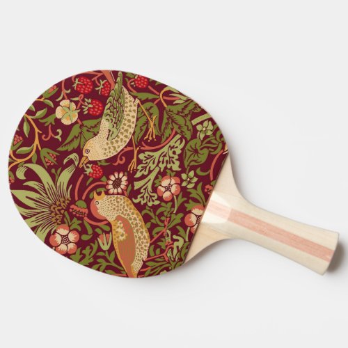 William Morris Strawberry Thief Ping Pong Paddle