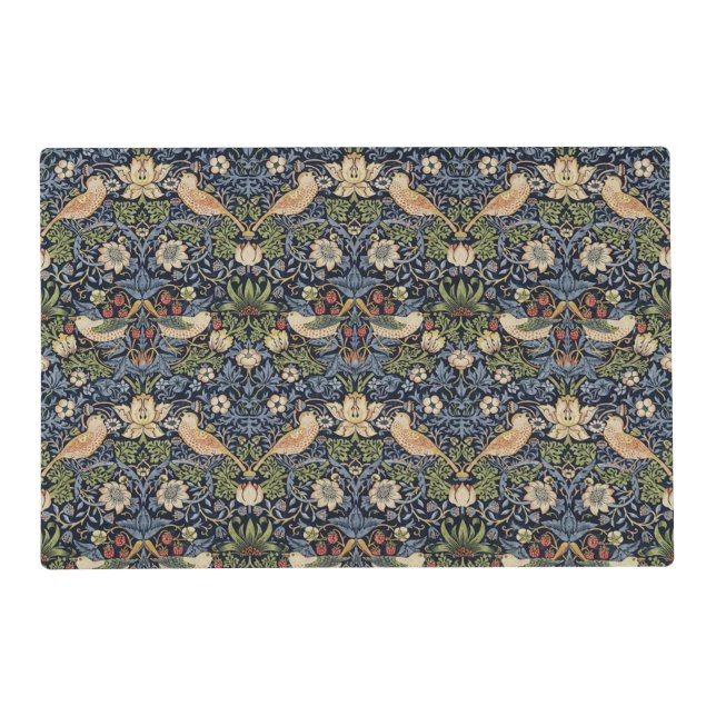William Morris Strawberry Thief Placemat (Front)
