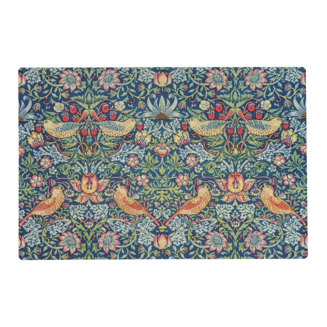 William Morris - Strawberry Thief Placemat (Front)