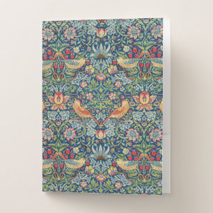 William Morris - Strawberry Thief Pocket Folder