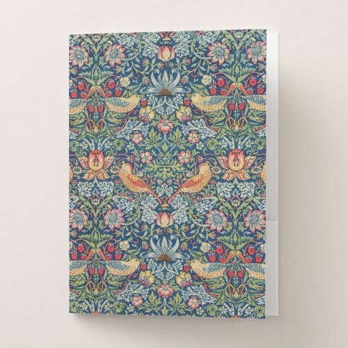 William Morris _ Strawberry Thief Pocket Folder