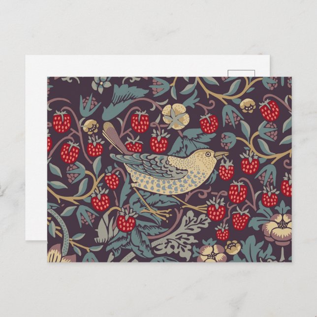 William Morris Strawberry Thief Postcard (Front/Back)