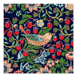 William Morris Strawberry Thief Poster