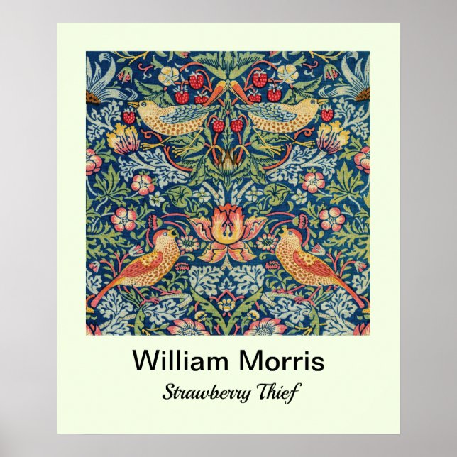 William Morris - Strawberry Thief Poster (Front)