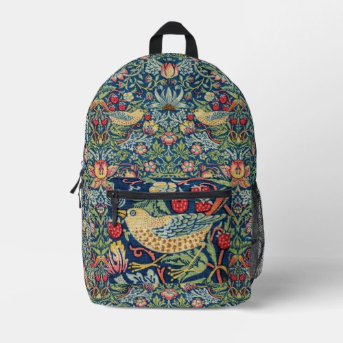 William Morris _ Strawberry Thief Printed Backpack