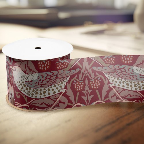 William Morris Strawberry Thief Satin Ribbon