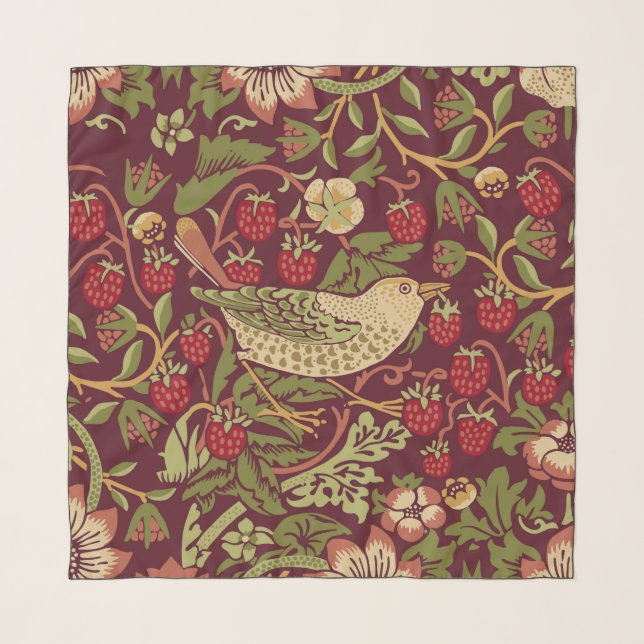 William Morris Strawberry Thief Scarf (Front)