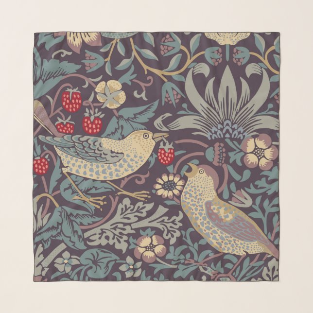 William Morris Strawberry Thief Scarf (Front)