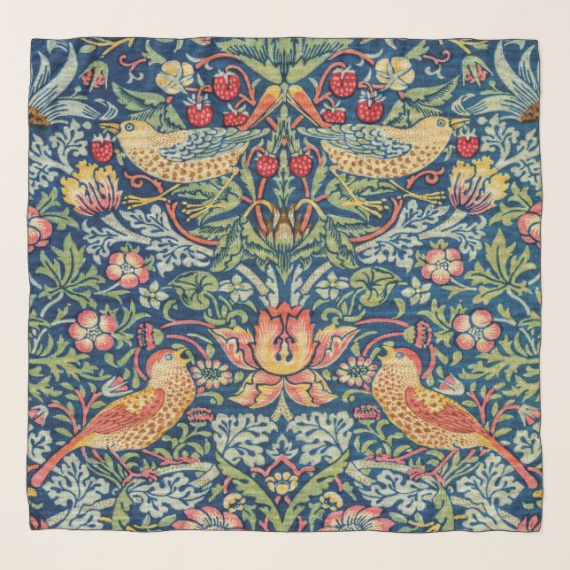 William Morris - Strawberry Thief Scarf (Front)