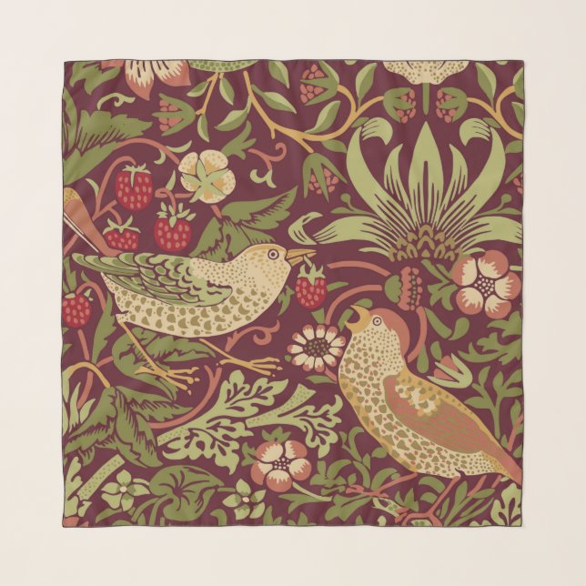 William Morris Strawberry Thief Scarf (Front)