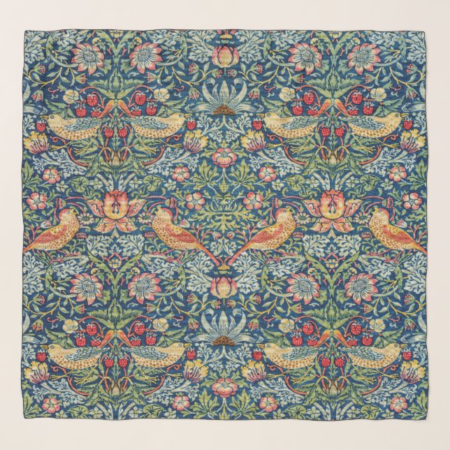 William Morris - Strawberry Thief Scarf (Front)
