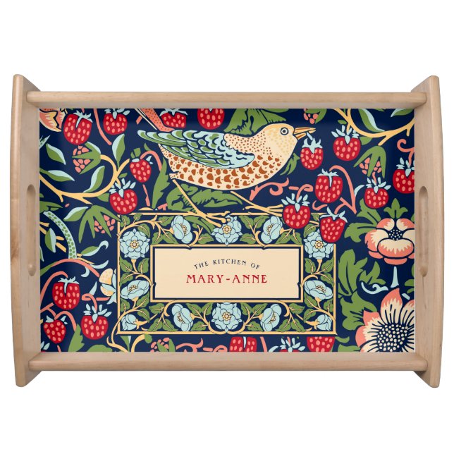 William Morris Strawberry Thief  Serving Tray (Front)