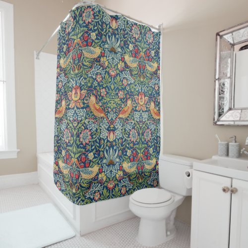 William Morris _ Strawberry Thief Shower Curtain