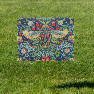 William Morris - Strawberry Thief Sign