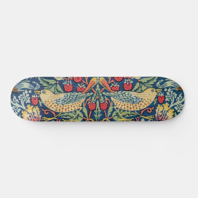 William Morris - Strawberry Thief Skateboard (Horz)