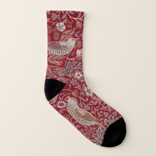William Morris Strawberry Thief Socks