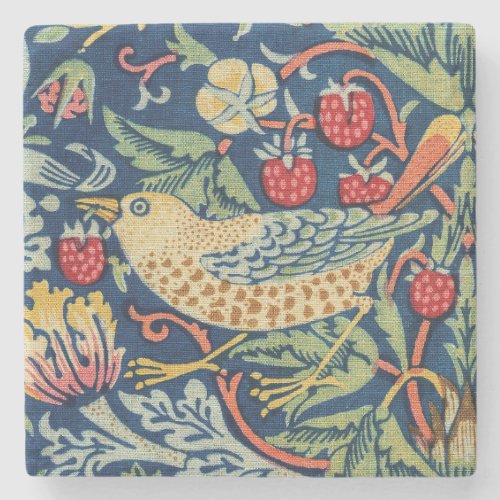 William Morris _ Strawberry Thief Stone Coaster