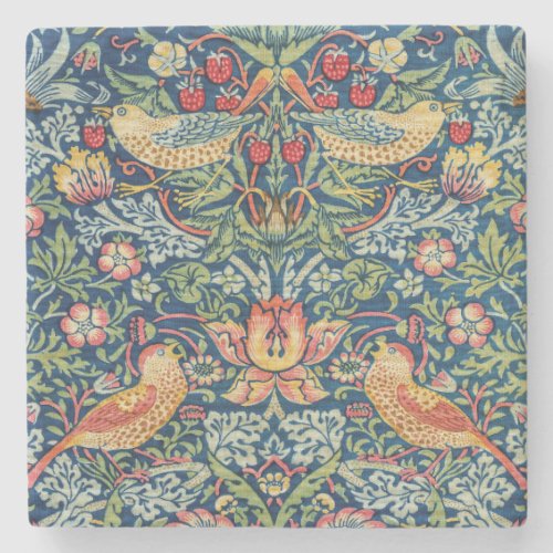 William Morris _ Strawberry Thief Stone Coaster