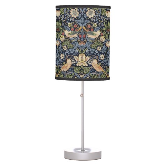 William Morris Strawberry Thief Table Lamp (Front)