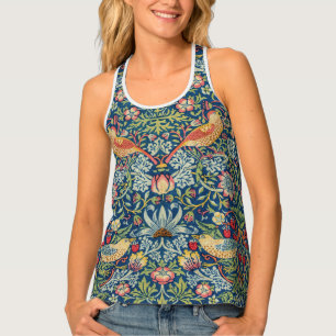 William Morris - Strawberry Thief Tank Top
