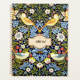 William Morris, Strawberry Thief, TEMPLATE, Planner