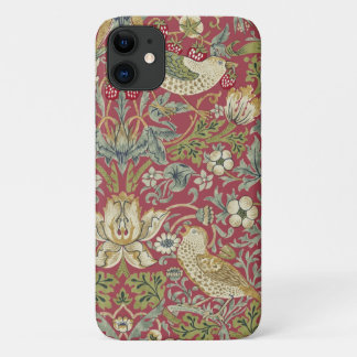 William Morris Strawberry Thief Textile Pattern iPhone 11 Case
