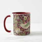 William Morris Strawberry Thief Textile Pattern Mug (Left)