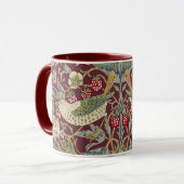 William Morris Strawberry Thief Textile Pattern Mug (Front Left)