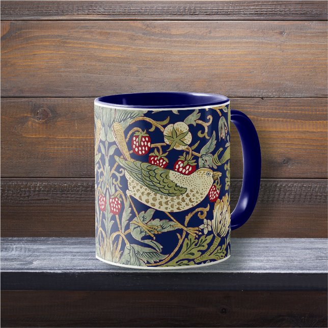 William Morris Strawberry Thief Textile Pattern Mug (Creator Uploaded)