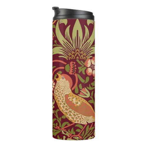 William Morris Strawberry Thief Thermal Tumbler