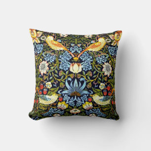 William Morris, Strawberry Thief Throw Pillow
