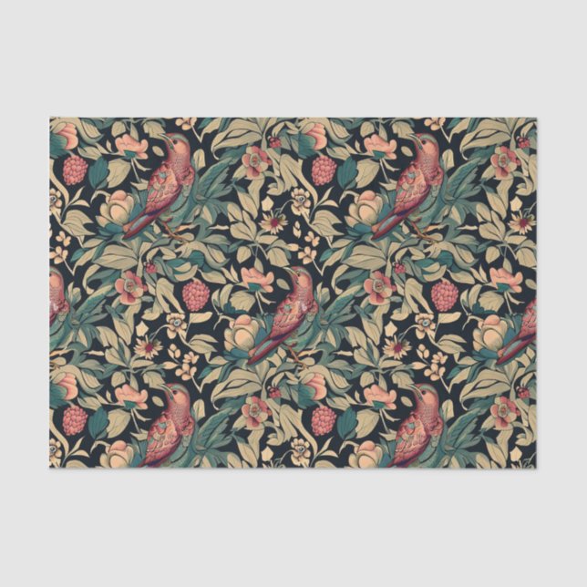 William Morris Strawberry Thief Tissue Paper (Front)