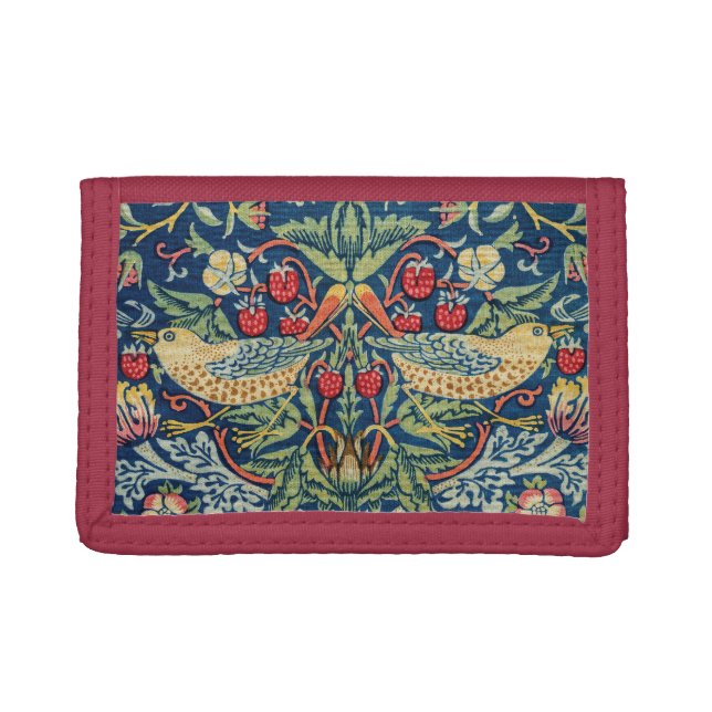 William Morris - Strawberry Thief Trifold Wallet (Front)